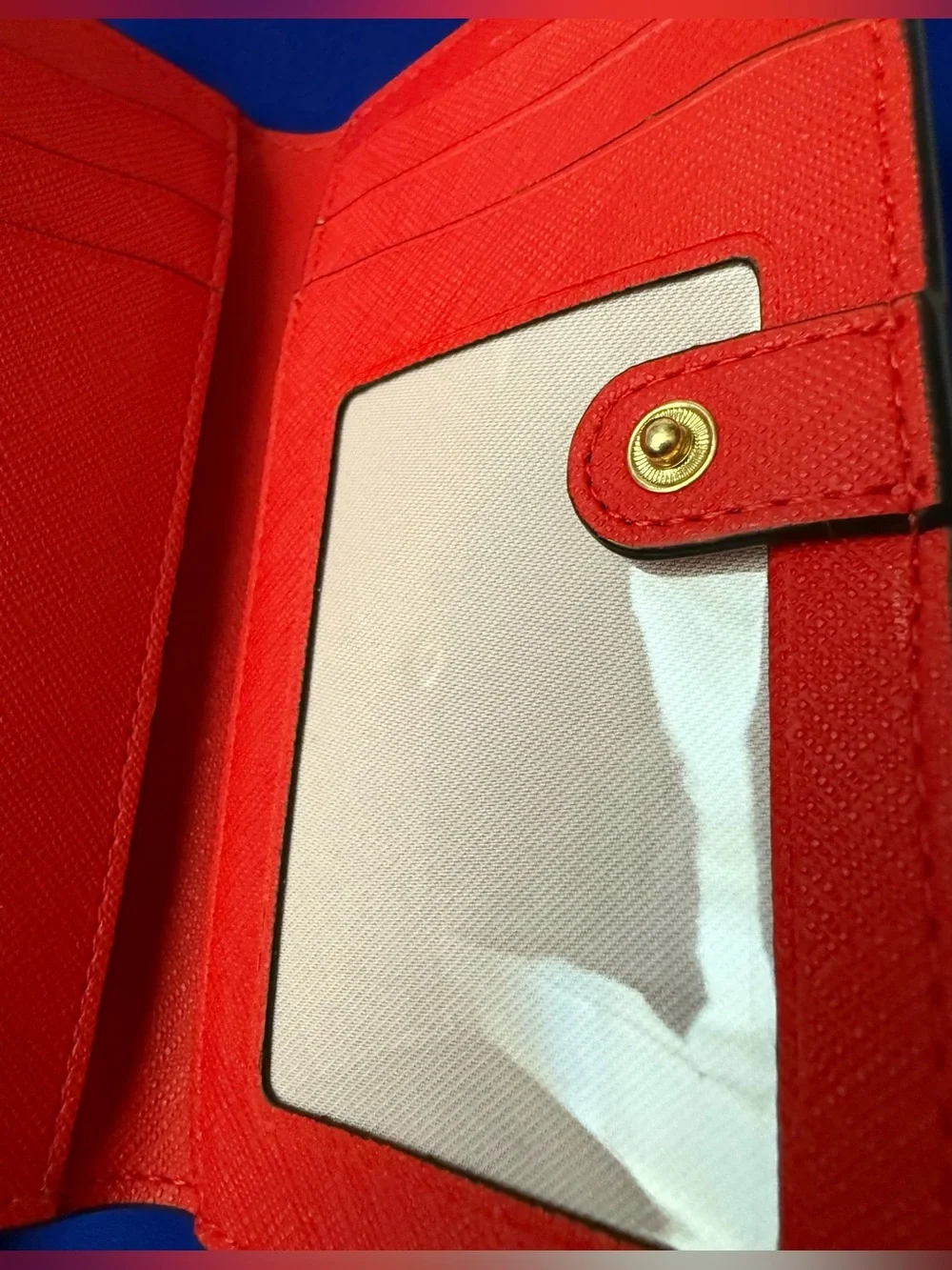 Kate Spade Slice Embossed Leather Small Slim Bifold Wallet